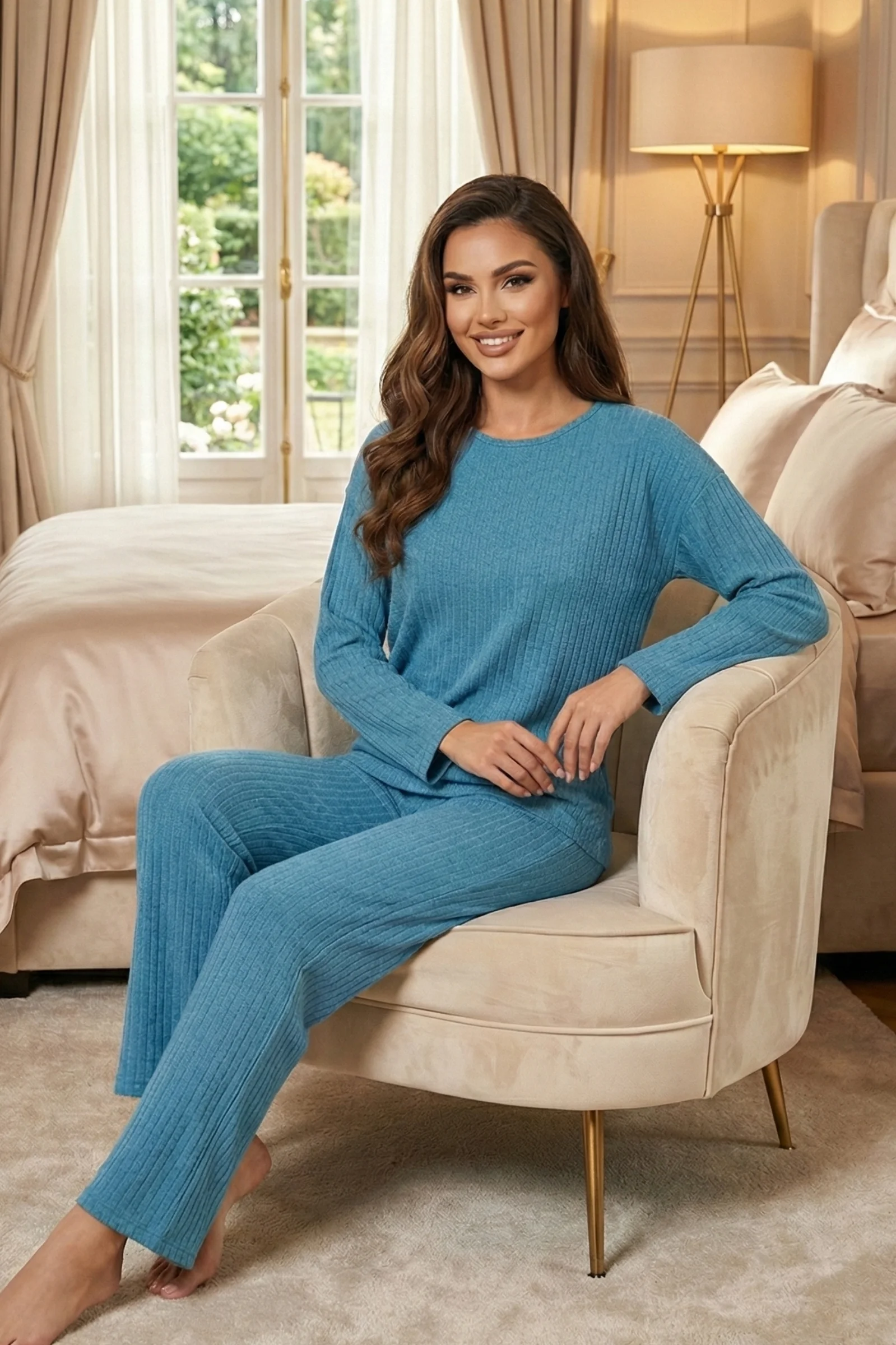 Kalın Kışlık İnterlok Şeritli Uzun Kollu Örme Pijama Takımı, Mavi, XL Kalın Kışlık İnterlok Şeritli Uzun Kollu Örme Pijama Takımı, Mavi, XL Fiyatı, Yorumları ve Özellikleri