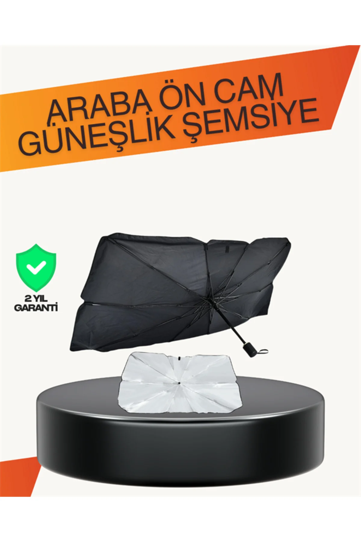 Kalın Kumaşlı Ön Cam Güneşliği – Solmaz, Deforme Olmaz, Uzun Ömür