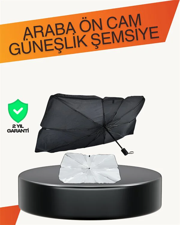 Kalın Kumaşlı Ön Cam Güneşlik – UV Koruma, Deforme Olmaz, Uzun Ömürlü