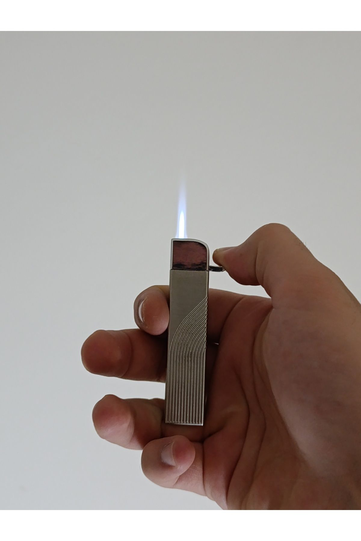 Pnp Kalın Puro Çakmağı Tek Çıkış Mavi Pürmüzlü Lüks Çakmak