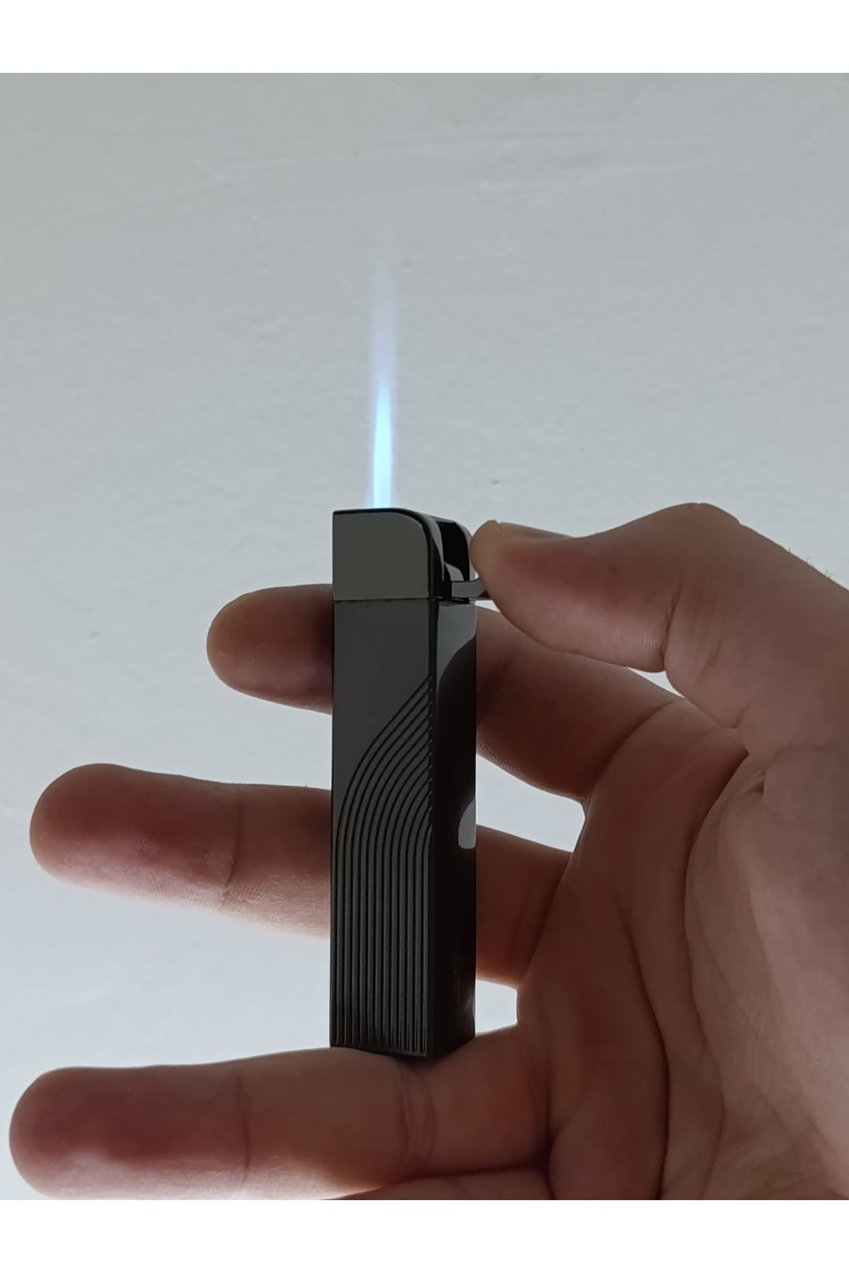 Pnp Kalın Puro Çakmağı Tek Çıkış Mavi Pürmüzlü Lüks Çakmak