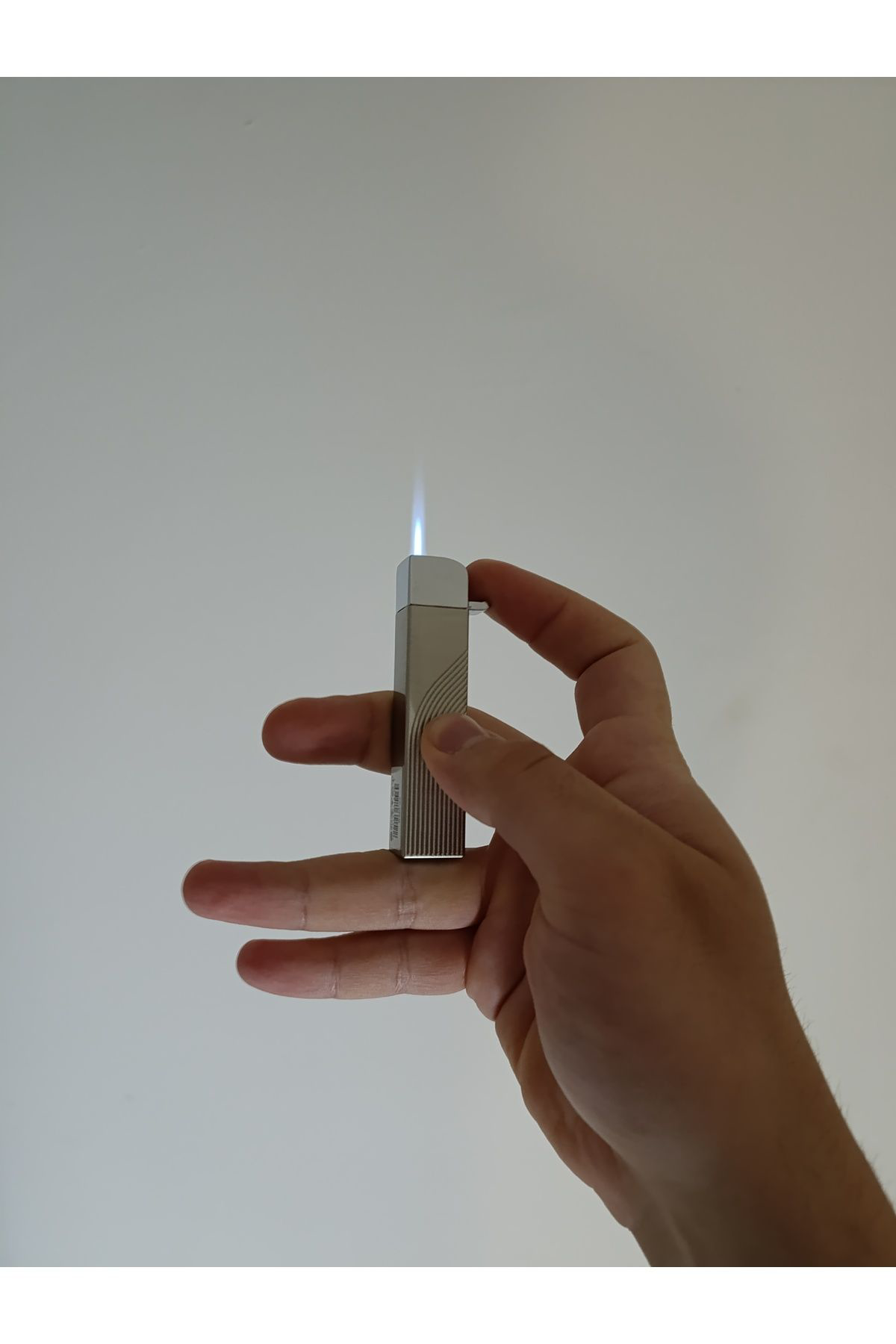 Pnp Kalın Puro Çakmağı Tek Çıkış Mavi Pürmüzlü Lüks Çakmak