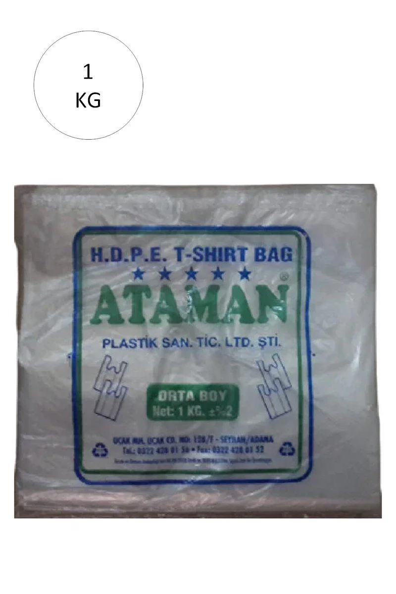 Kalın Şeffaf Atlet Poşet Orta Boy 27x47 Cm - 1 Kg Paket (145 Adet) Fiyatı, Yorumları ve Özellikleri