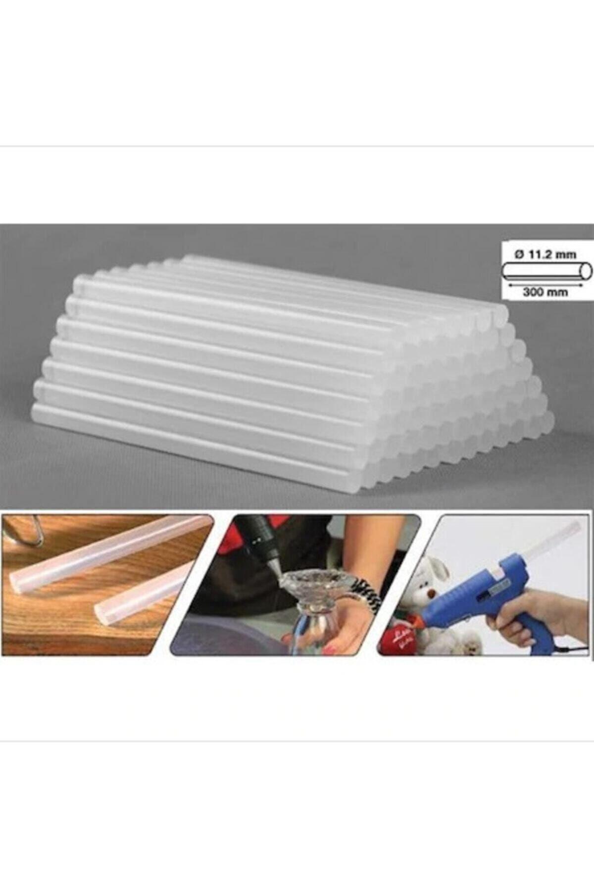 İstesende Kalın Silikon Çubuk Sıcak Silikon Tabanca Mumu 30 Cm 11.2 Mm (10 