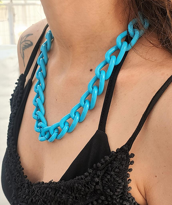 KALIN TURUNCU ZİNCİR KOLYE-ZİNCİRKOL1