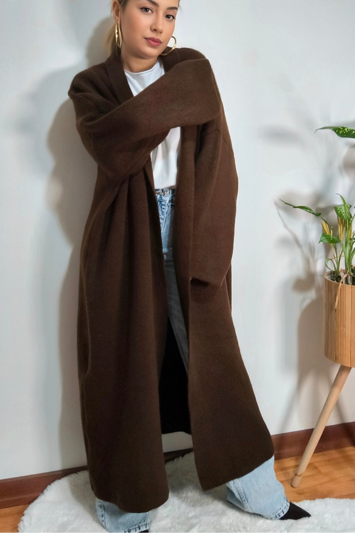 Madammmerry Kalin Uzun Oversize Salaş Hirka Büyük Beden Uyumlu