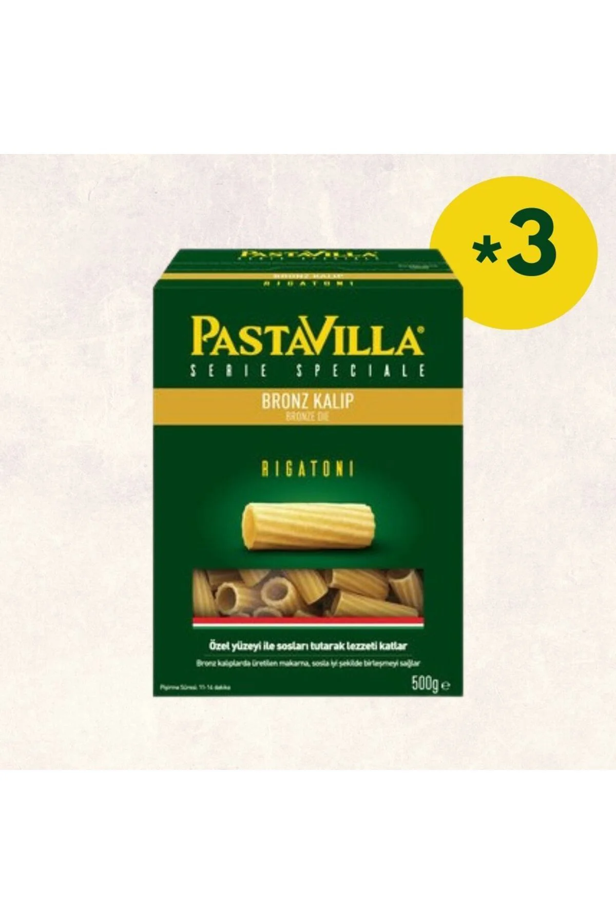 Kalıp Rigatoni 500 Gr. - 3 * 500 Gr.