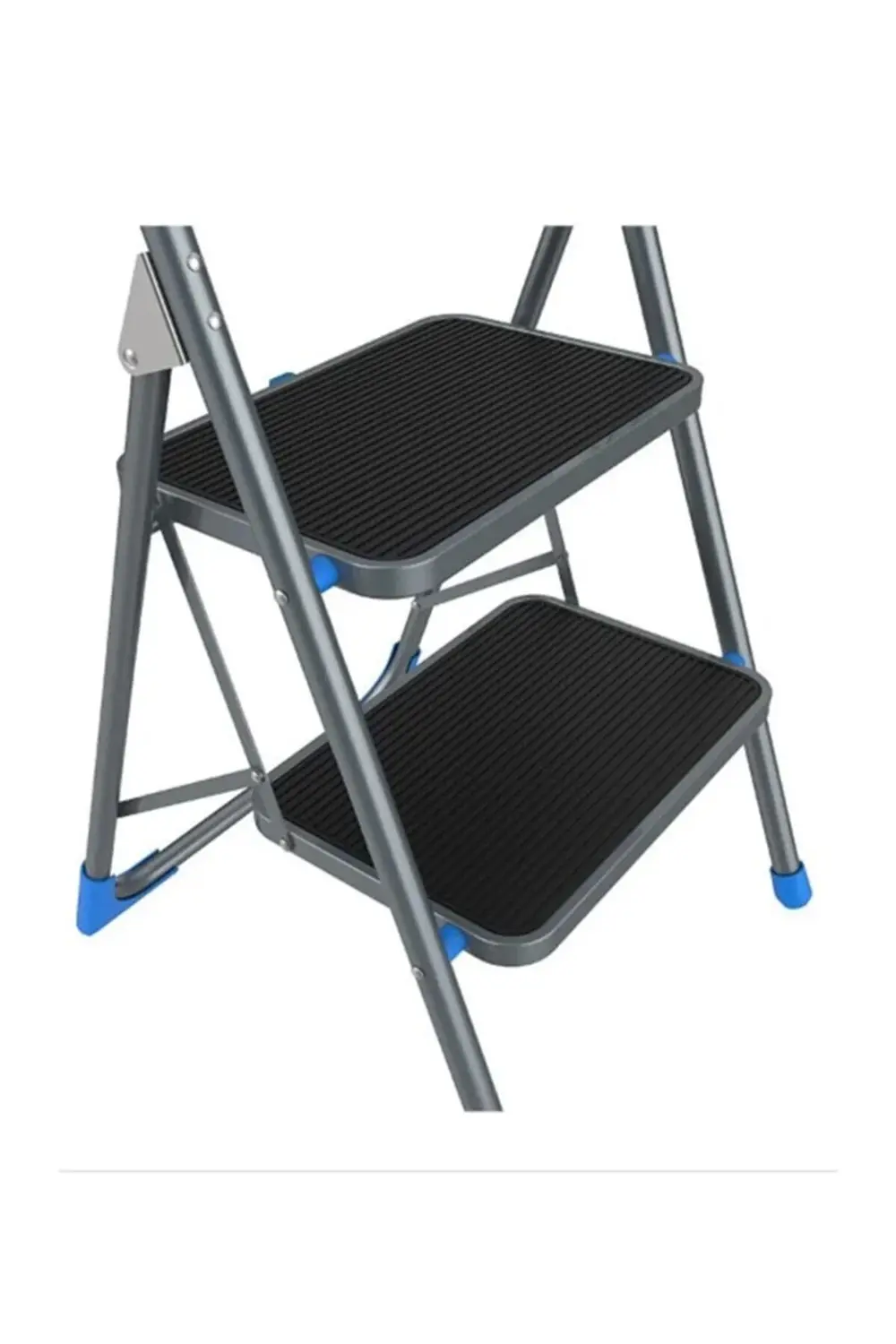 Kaliteli 2 Basamaklı Katlanır Geniş Merdiven 150kg Kapasite