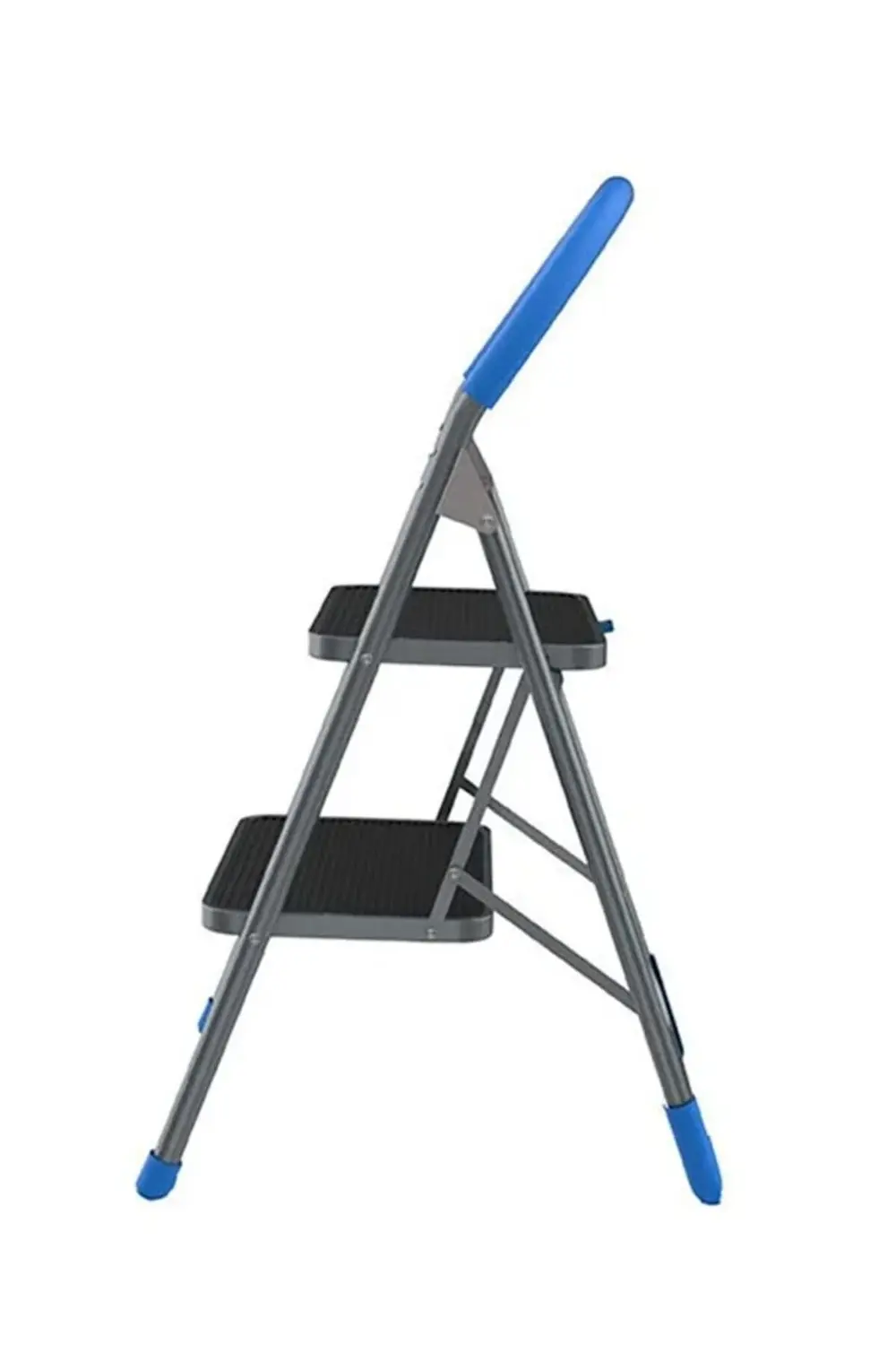 Kaliteli 2 Basamaklı Katlanır Geniş Merdiven 150kg Kapasite