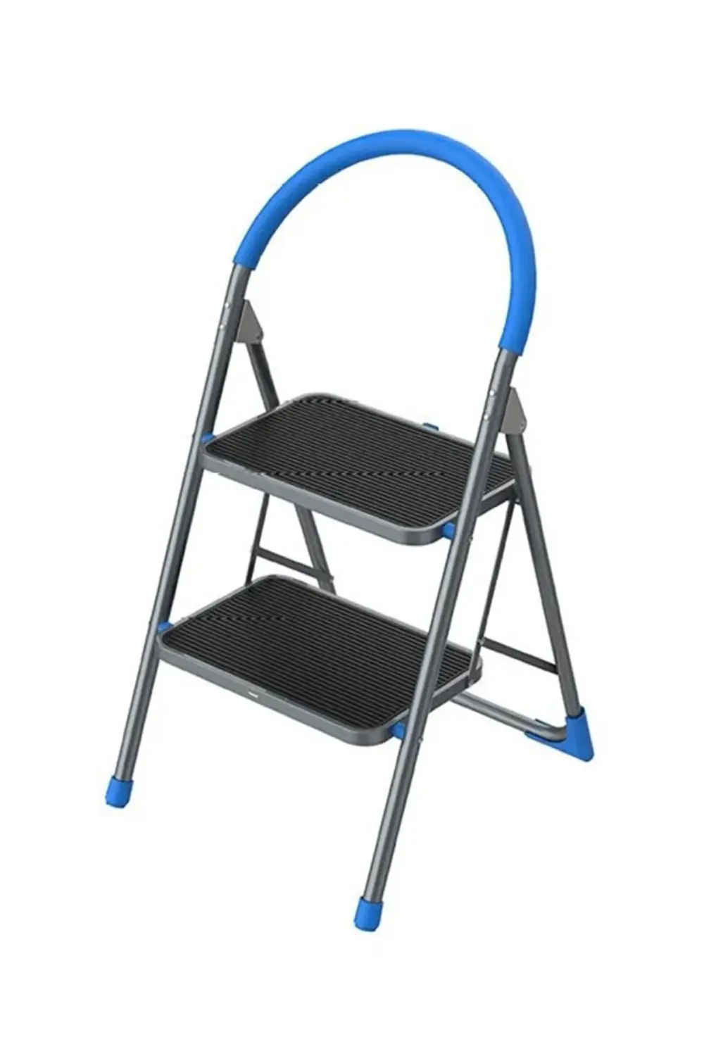 Kaliteli 2 Basamaklı Katlanır Geniş Merdiven 150kg Kapasite