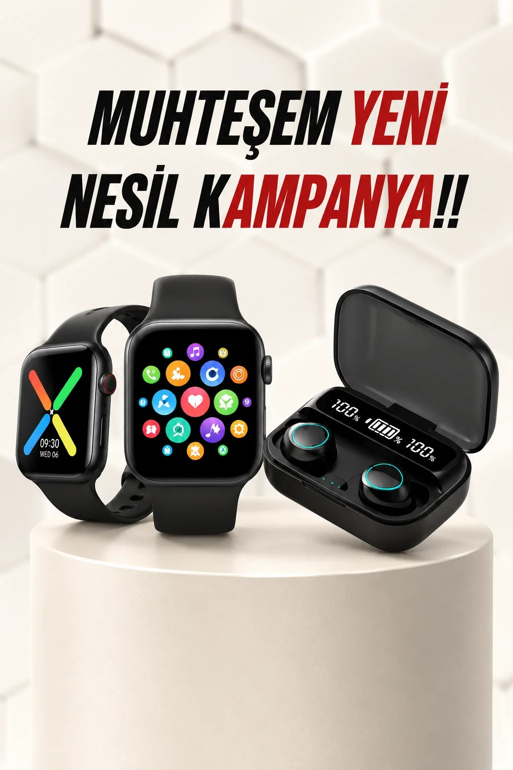 Kaliteli Akıllı Saat ve Kaliteli Bluetooth Kulaklık ANC Özelliği Uzun Pil Ömrü Fiyatı, Yorumları ve Özellikleri