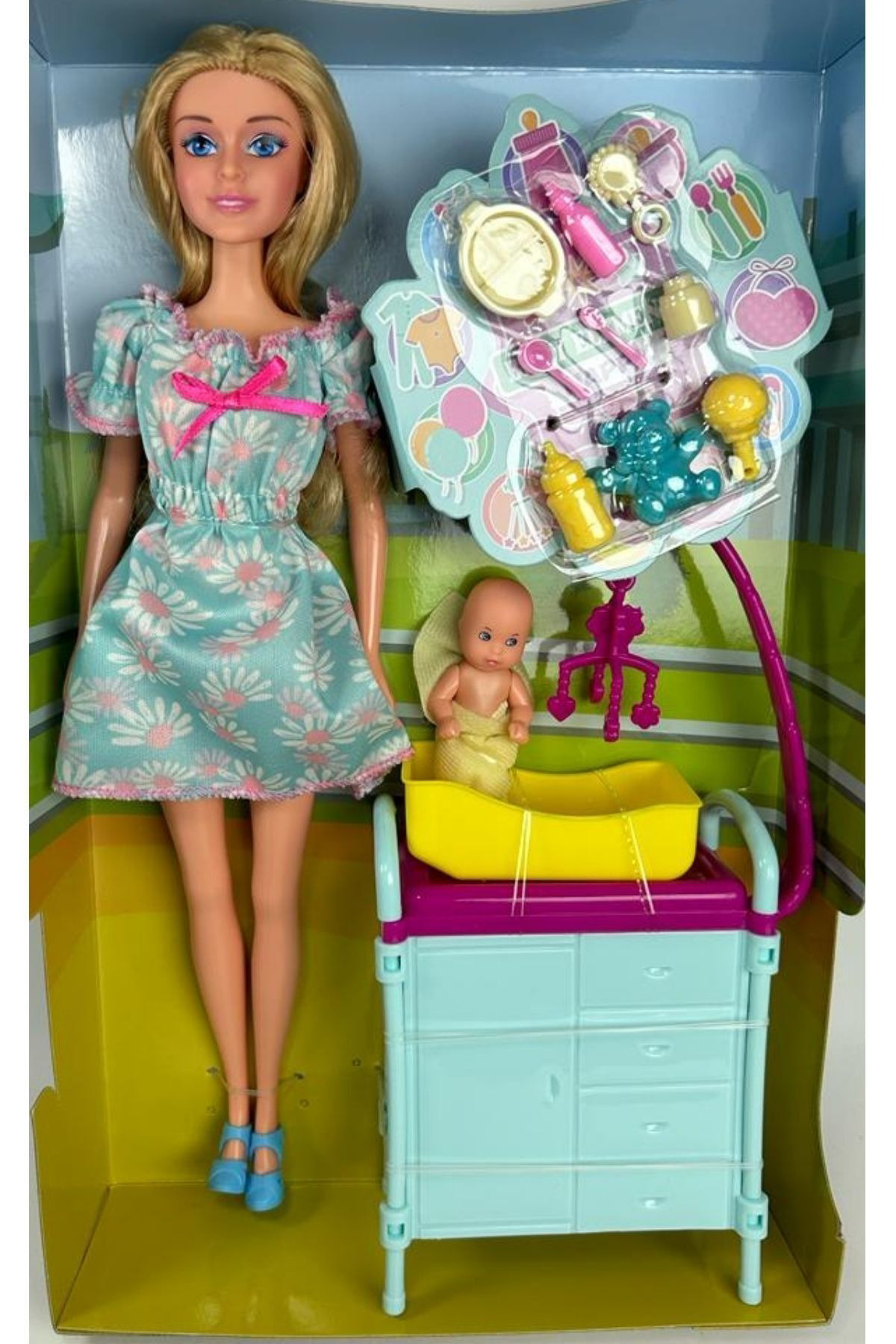 Oyuncak Store Kaliteli Anne Bebek Beşikli Bakım Seti