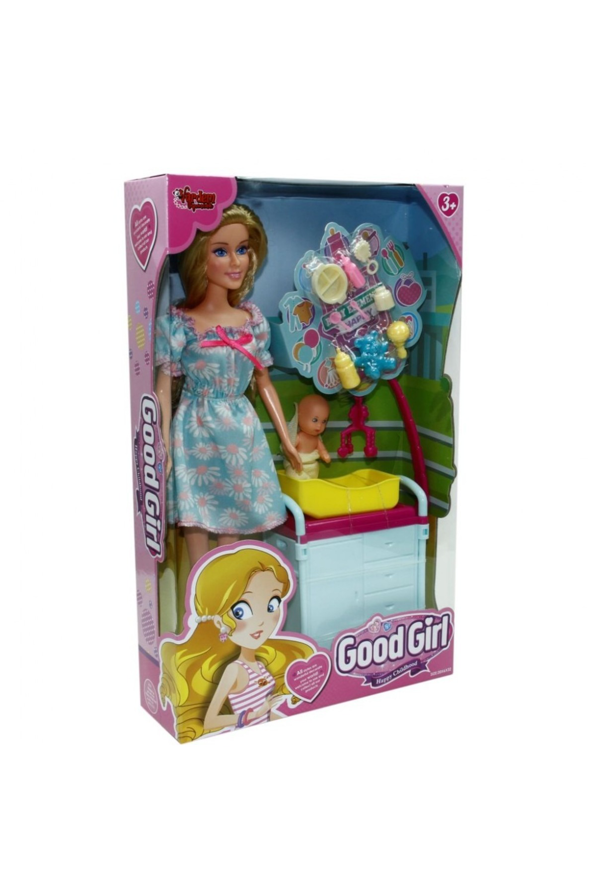 Oyuncak Store Kaliteli Anne Bebek Beşikli Bakım Seti