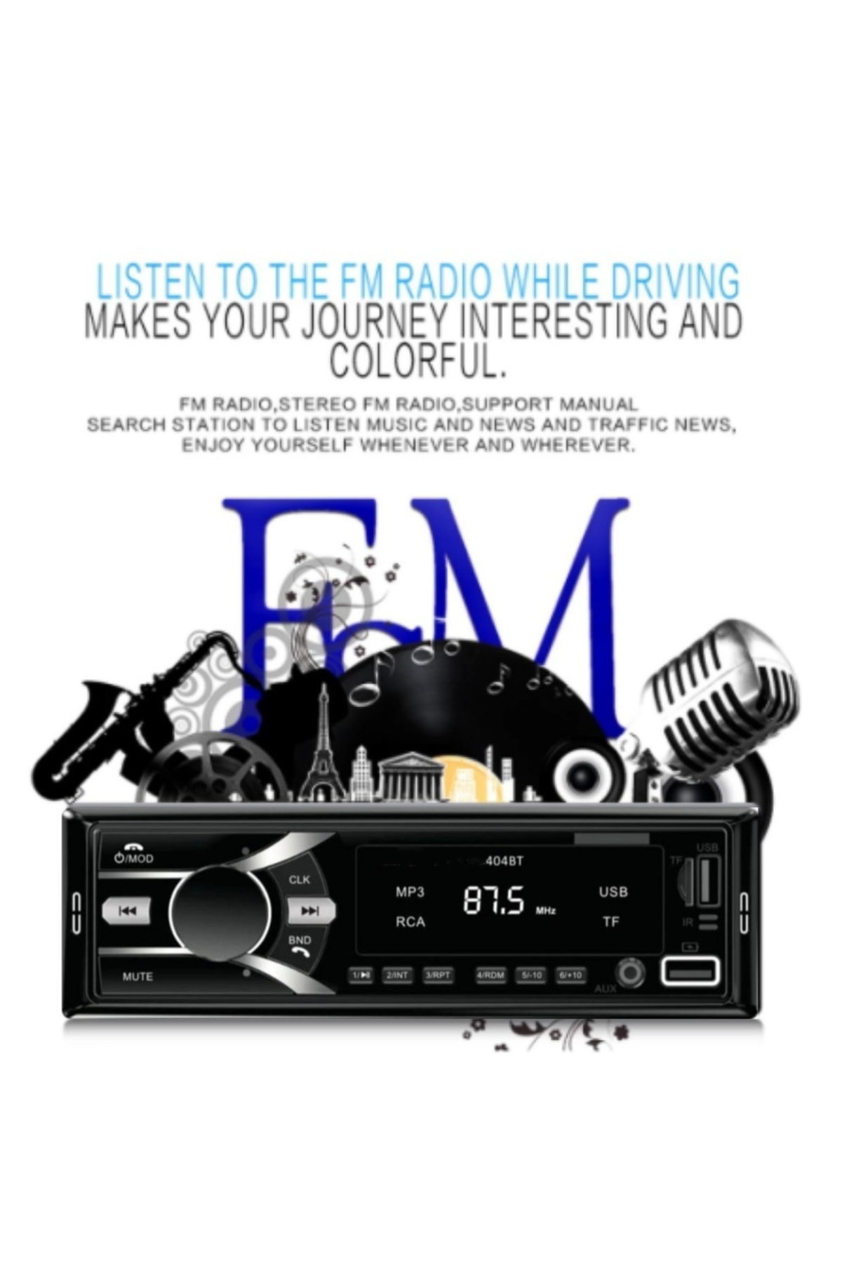 Flash Point Kaliteli Bluetooth Oto Teyip Araba Teyibi Mp3