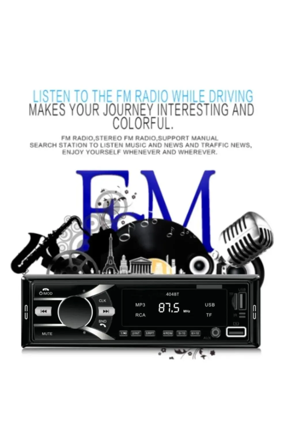 Kaliteli Bluetooth Oto Teyip Araba Teyibi Mp3