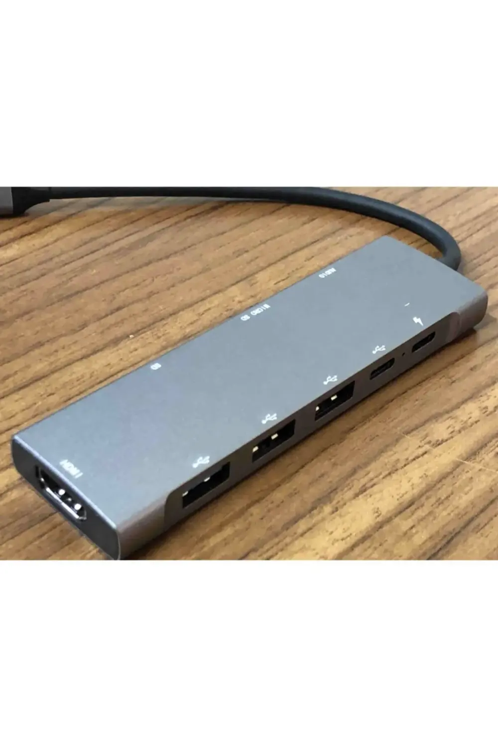 Kaliteli Gri Metal Kasa 9-in-1 Usb Type-c Hub Hdmı Şarj Usb 3.0 P