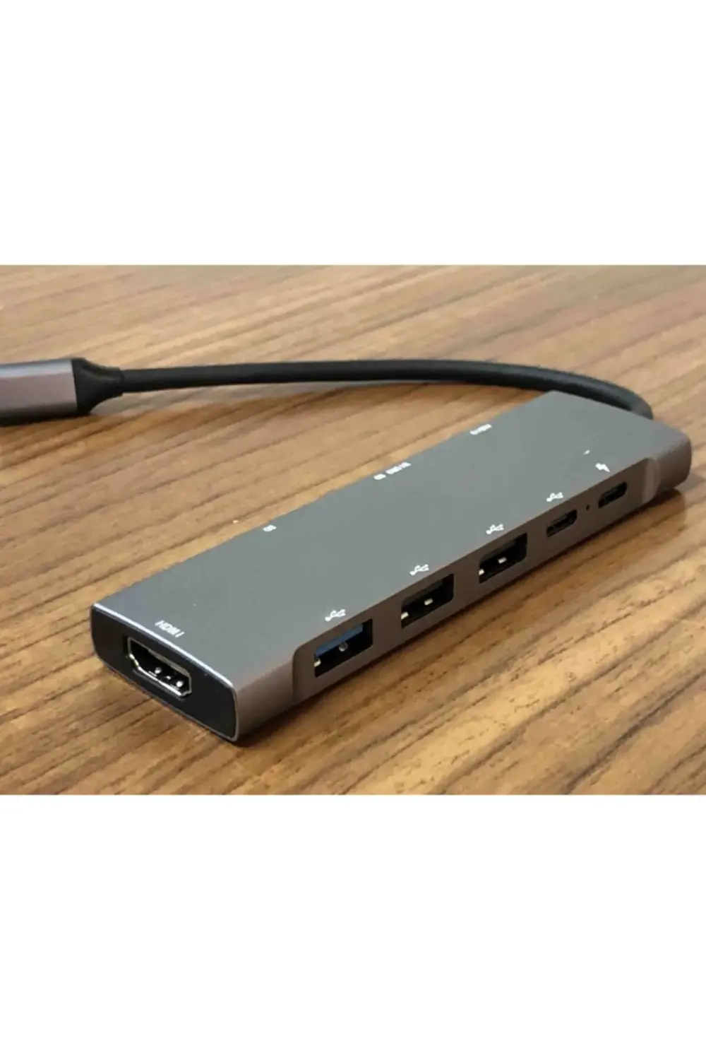 Kaliteli Gri Metal Kasa 9-in-1 Usb Type-c Hub Hdmı Şarj Usb 3.0 P