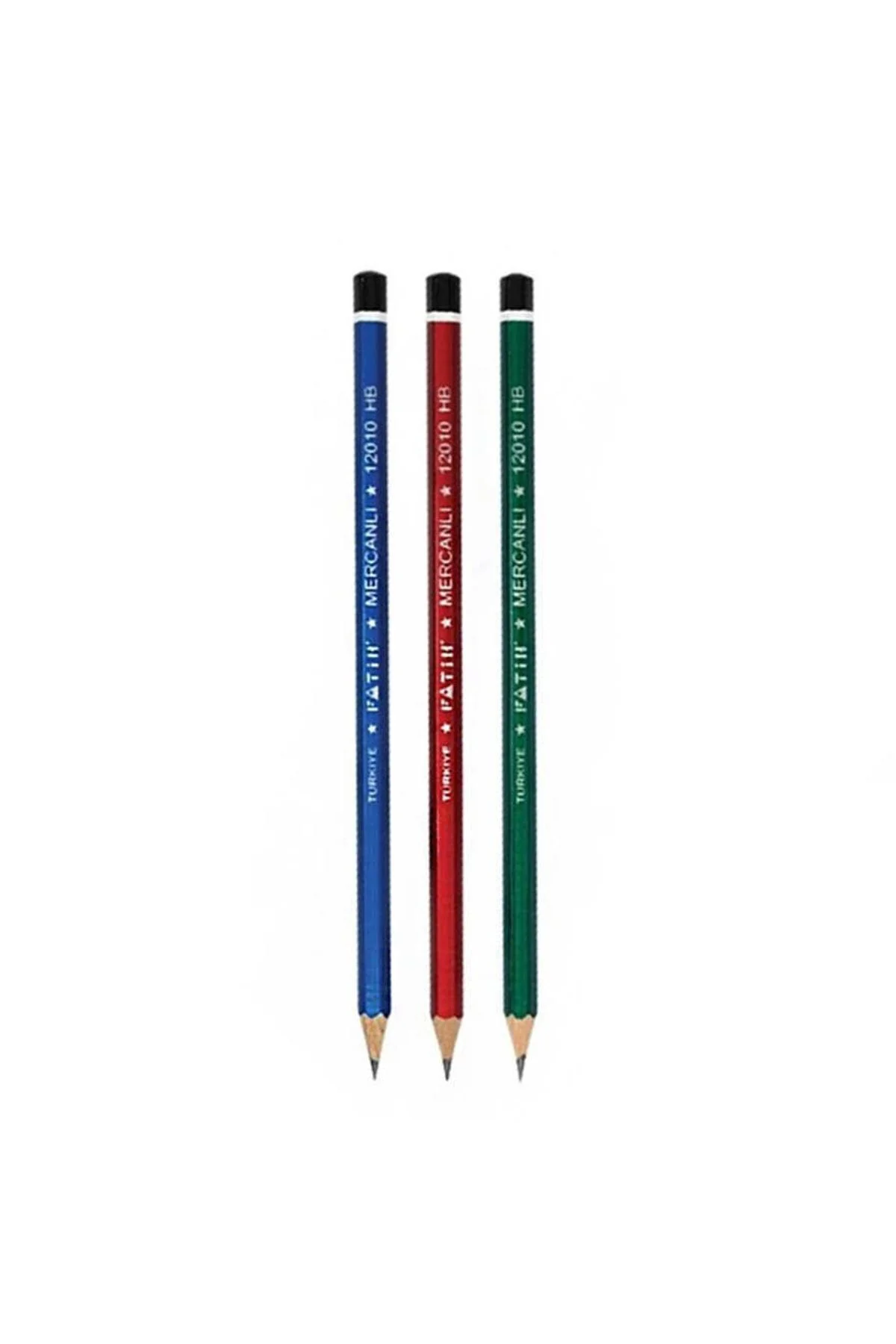 Kaliteli Karışık 10'lu Kurşun Kalem Faber -adel-fatih