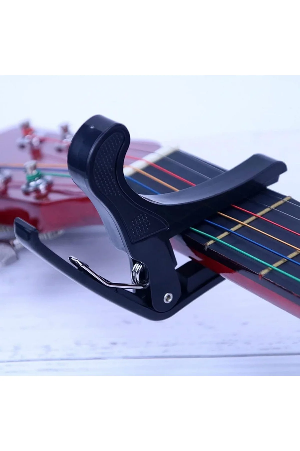 Kaliteli METAL Gitar Bağlama Saz Kaposu - Kapo Capo Kelepçe & Sağ