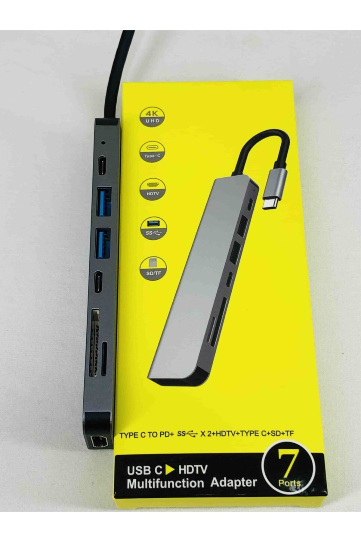 Kaliteli Metal Sağlam Dönüştürücü Type C Usb Usb-3 Sd Tf Kart Rea