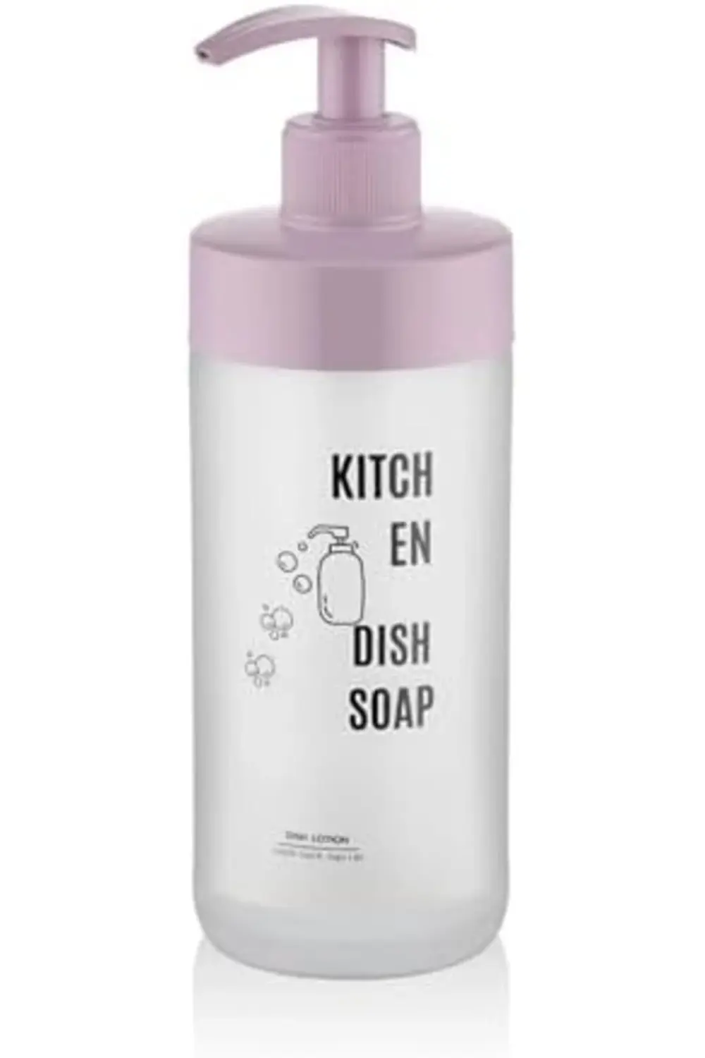 Kaliteli Pompalı Cam Sabunluk (Pembe) 395519