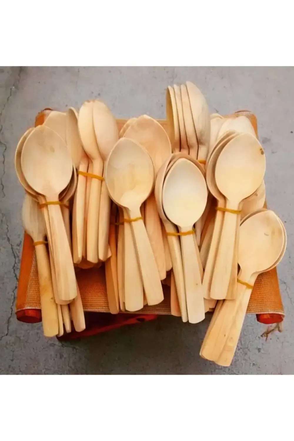 Kaliteli Şimşir Ağacı 1 Set 4 Adet Oyun Kaşığı