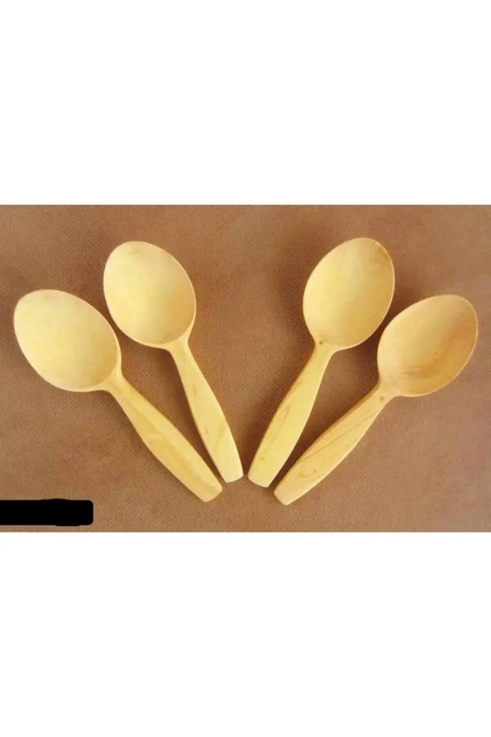 Kaliteli Şimşir Ağacı 1 Set 4 Adet Oyun Kaşığı