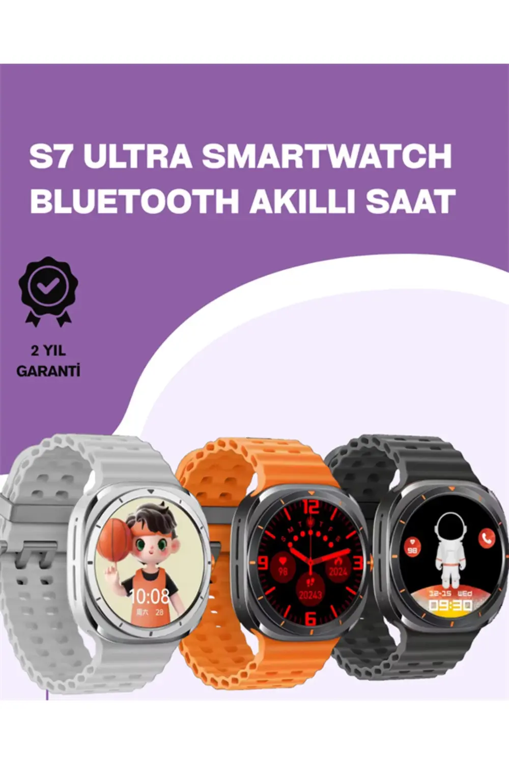 Kalori ve Nabız Ölçen Akıllı Saat | Sağlık Takip Fonksiyonlu | Si