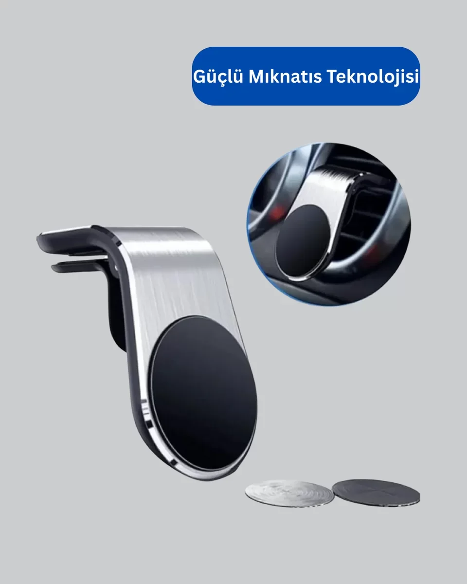 Kalorifer Izgaralı Manyetik Telefon Tutucu - Arabada Sarsıntı Geçirmez Yeni Nesil