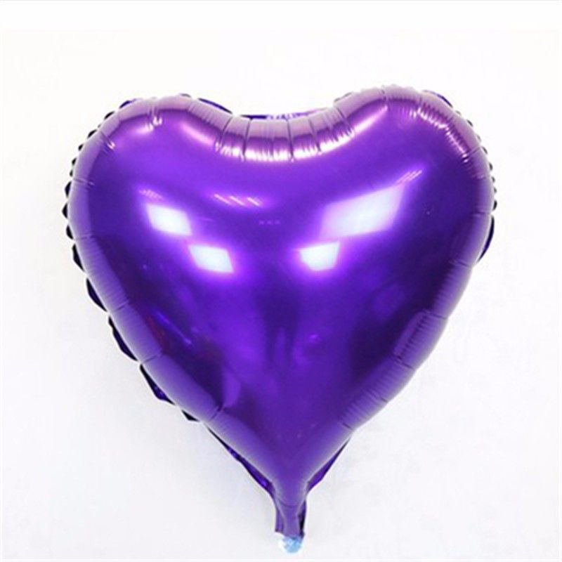 Kalp Balon Folyo Mor 45 cm 18 inç Kalp Balon Folyo Mor 45 cm 18 inç