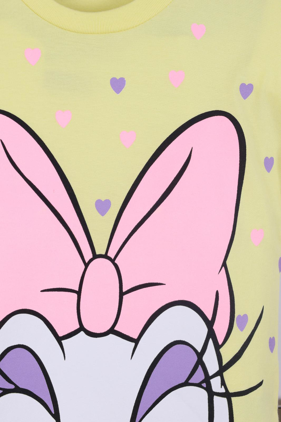 Kalp Baskılı Kız Çocuk T-Shirt Şort Takım 3/6 yaş