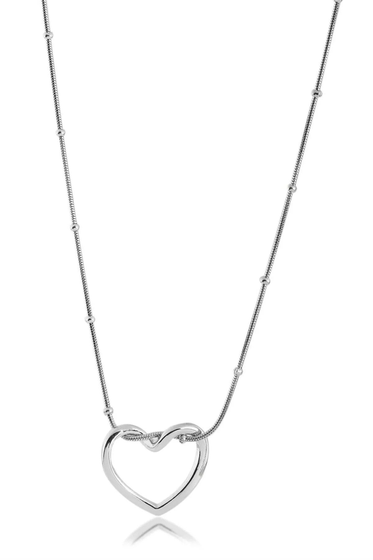 Kalp Çelik Kolye SILVER 45cm Fiyatı, Yorumları ve Özellikleri