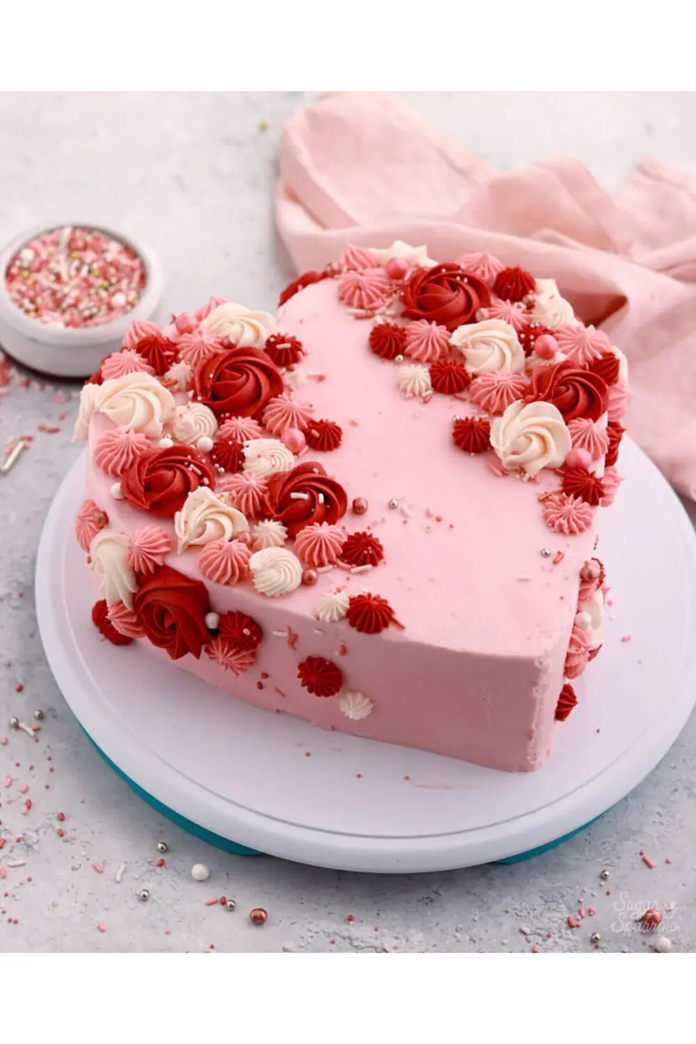 Kalp Çember Pasta Kek Kalıbı 4'lü Set Derinlik 10cm