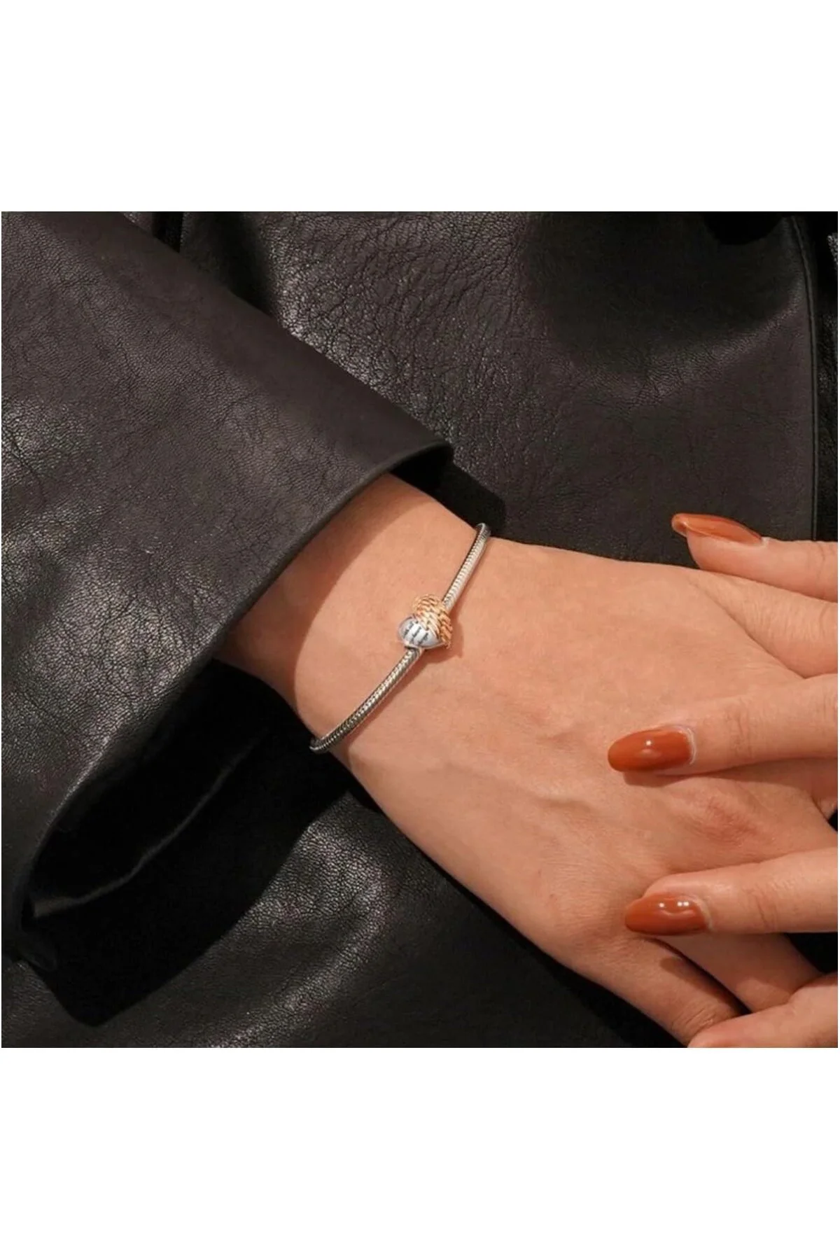 Kalp Charm, 925 Ayar Gümüş, Zirkon Taşlı, Sevgililer Günü Temalı, Uniseks, 'I Love
