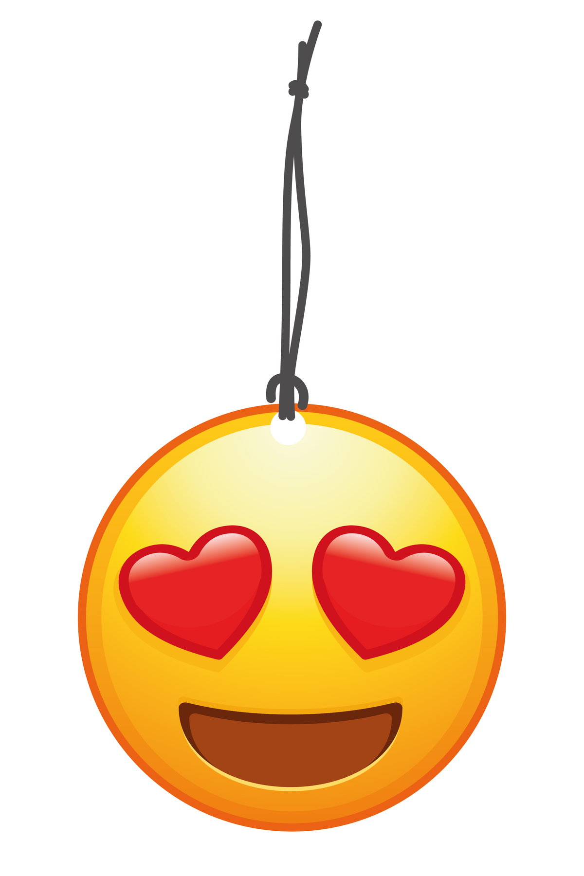 Kalp Gözlü Emoji Görselli Oto Kokusu Dikiz Ayna Süsü Torpido Ve O