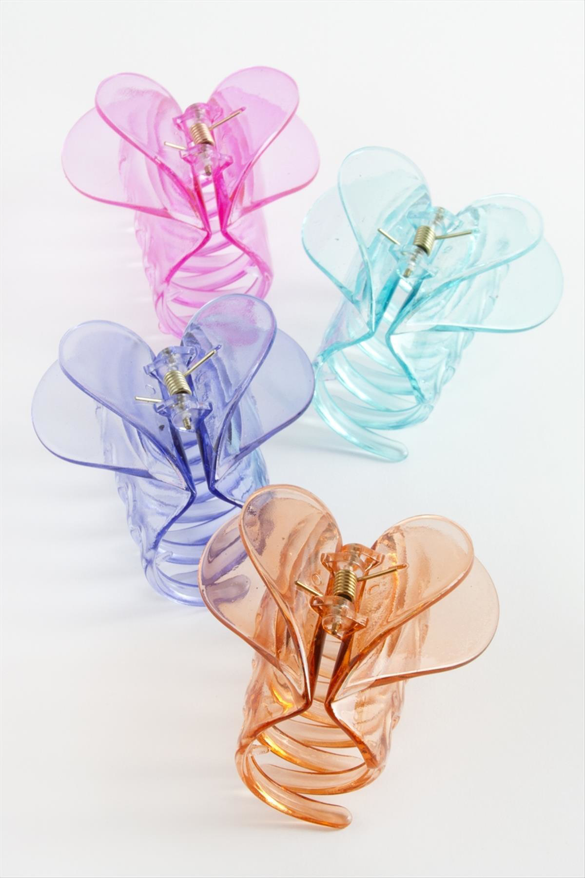 Kalp Kelebek Renkli Mandal Toka 8 cm