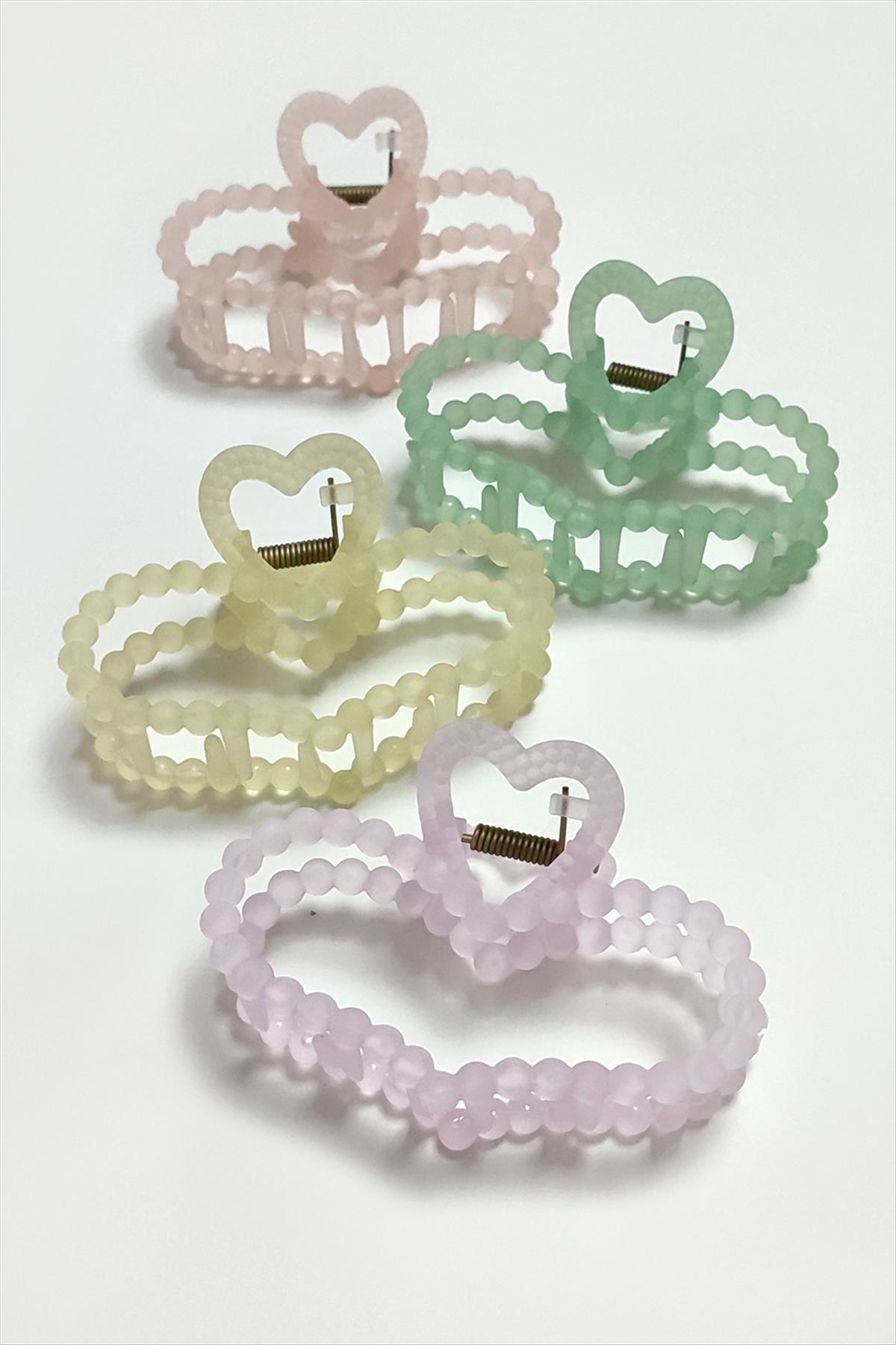 Kalp Renkli Mandal Toka 9 Cm