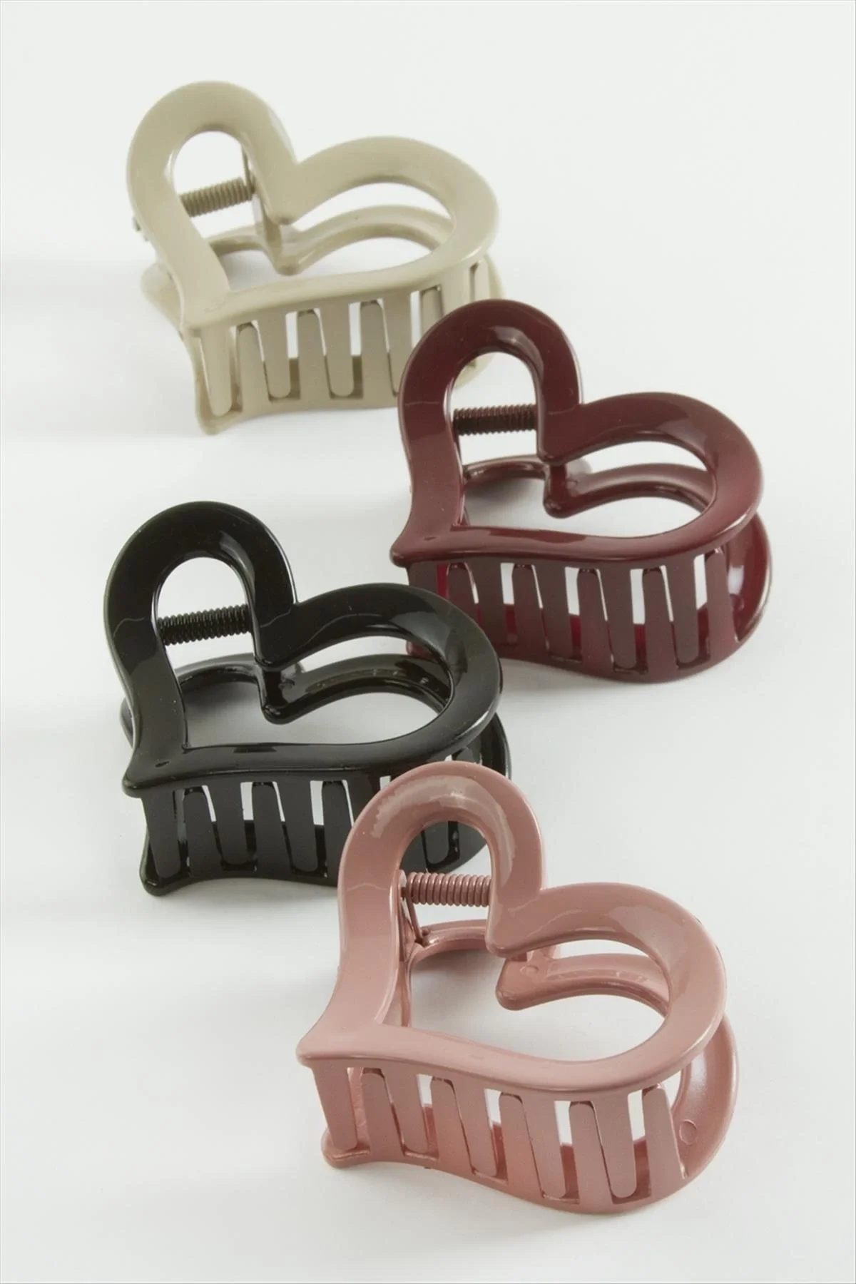 Kalp Renkli Mandal Toka 7 cm