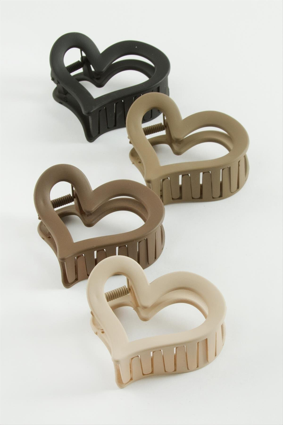 Kalp Renkli Mandal Toka 7 cm