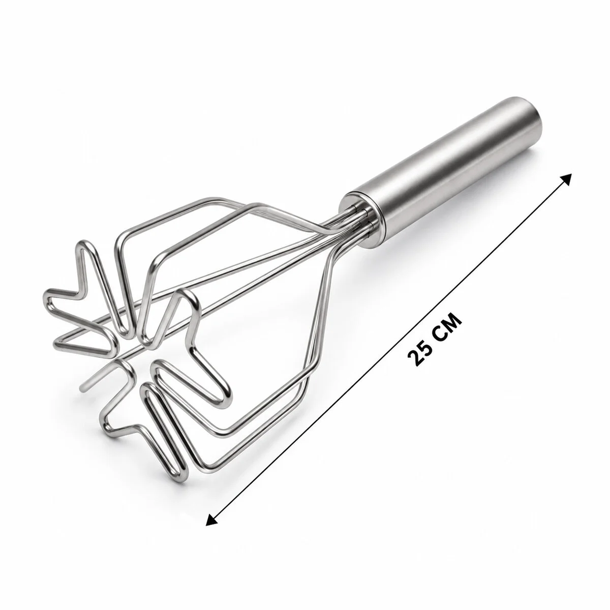 Kalp Şekil Çap: 9CM Krom SAPLI=12CM Metal Patates Ezici Toplam Uzunluk: 26CM Fiyatı, Yorumları ve Özellikleri
