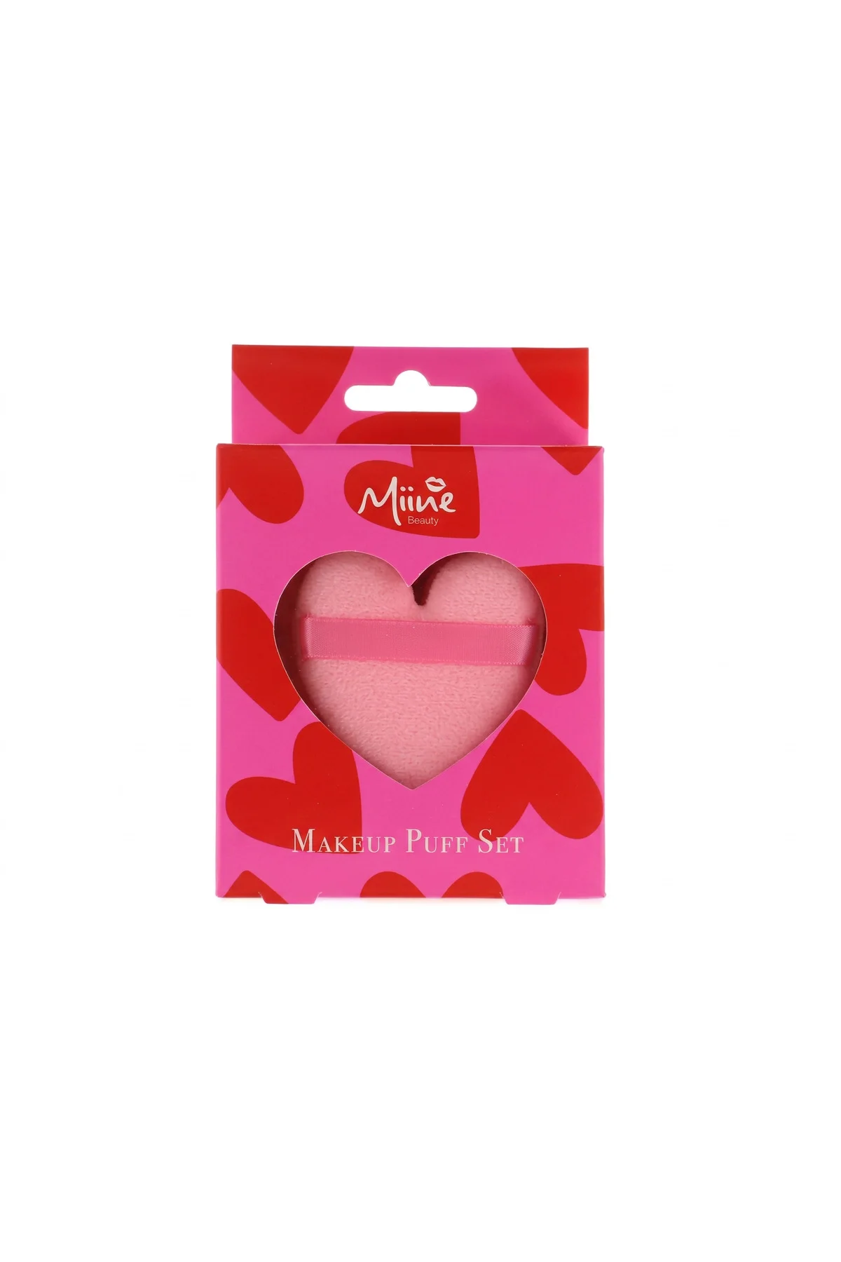 Kalp Şeklinde Makyaj Puf 5'li