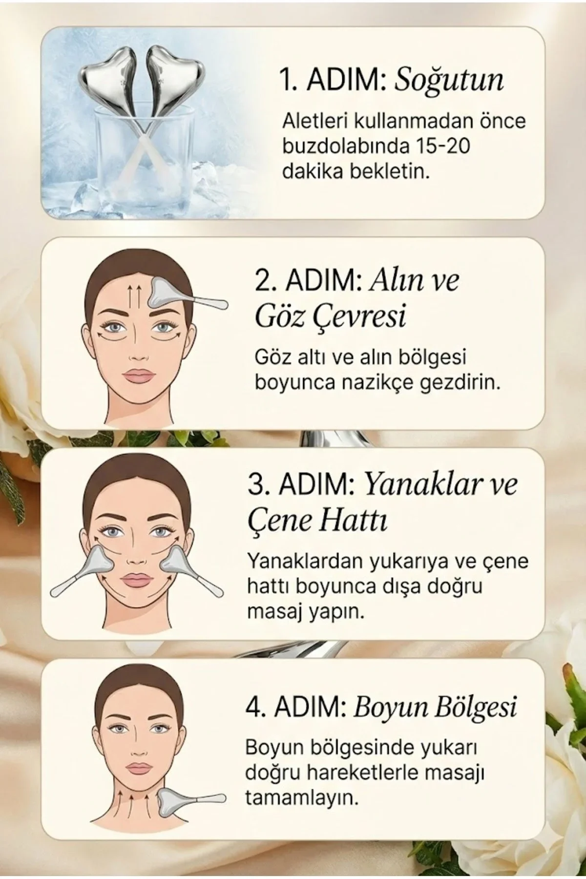 Kalp Şeklinde Soğuk Yüz Masaj Aleti - Cilt Sıkılaştırıcı ve Şişkinlik Giderici Cryo Sticks Kalp Şeklinde Soğuk Yüz Masaj Aleti - Cilt Sıkılaştırıcı ve Şişkinlik Giderici Cryo Sticks