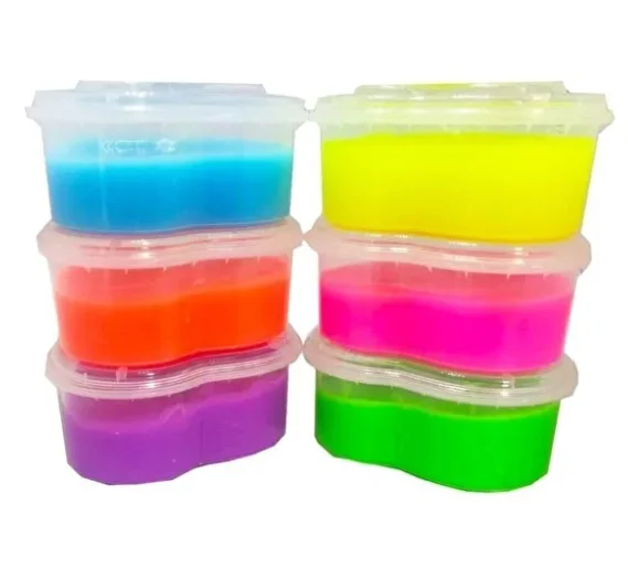 Kalp Slime Oyun Jeli Ele Yapışmaz Eğitici Oyun Seti - 2 Adet