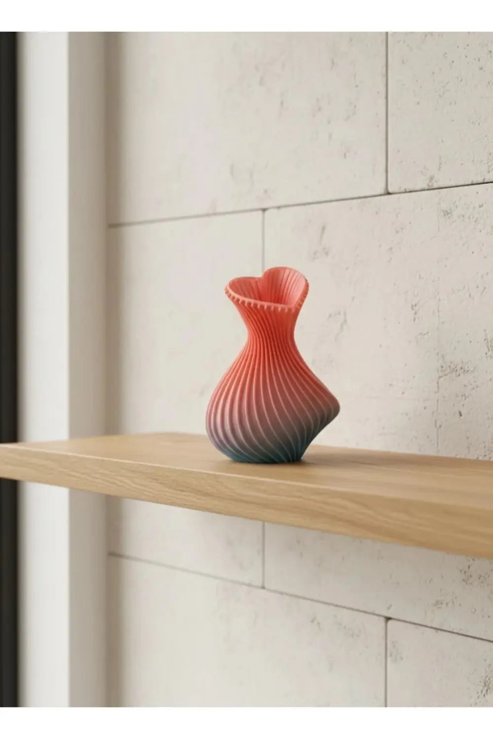 Kalp Tasarımlı Modern Dekor Vazo 15 Cm Şık Ve Es Görünüm