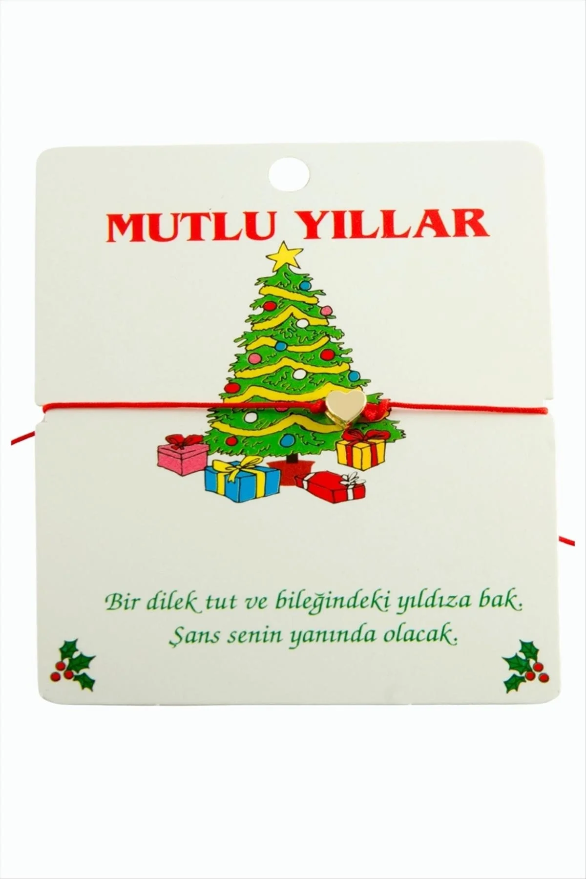 Kalp Yılbaşı Bilekliği