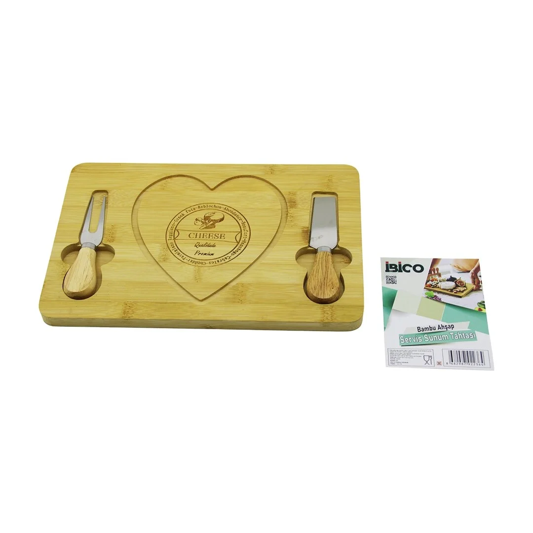 Kalpli Bıçak Sağ-solahşap Bambu Kahvaltı Peynir Sunum Pano2 Bıçak=ahşap Sap19x29x1.5cm Bx40 Fiyatı, Yorumları ve Özellikleri