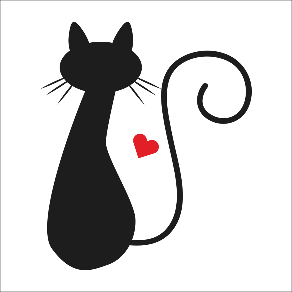 KALPLİ KEDİ  FOLYO STİCKER