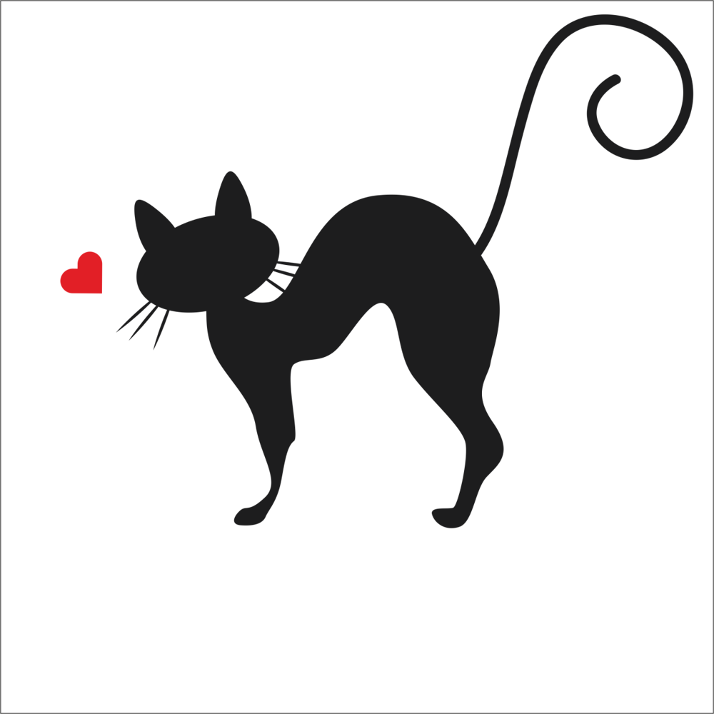 KALPLİ KEDİ FOLYO STİCKER