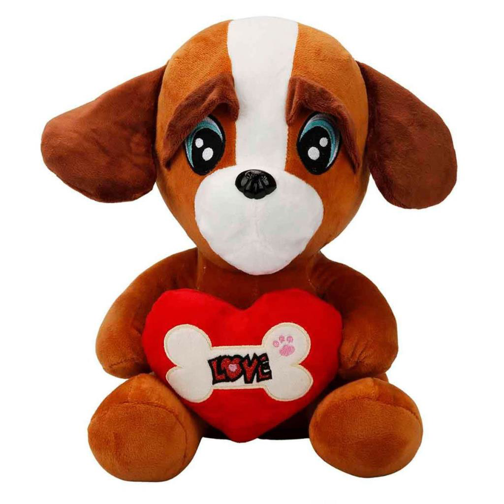 Kalpli Peluş Köpek 30 cm. Kalpli Peluş Köpek 30 cm.