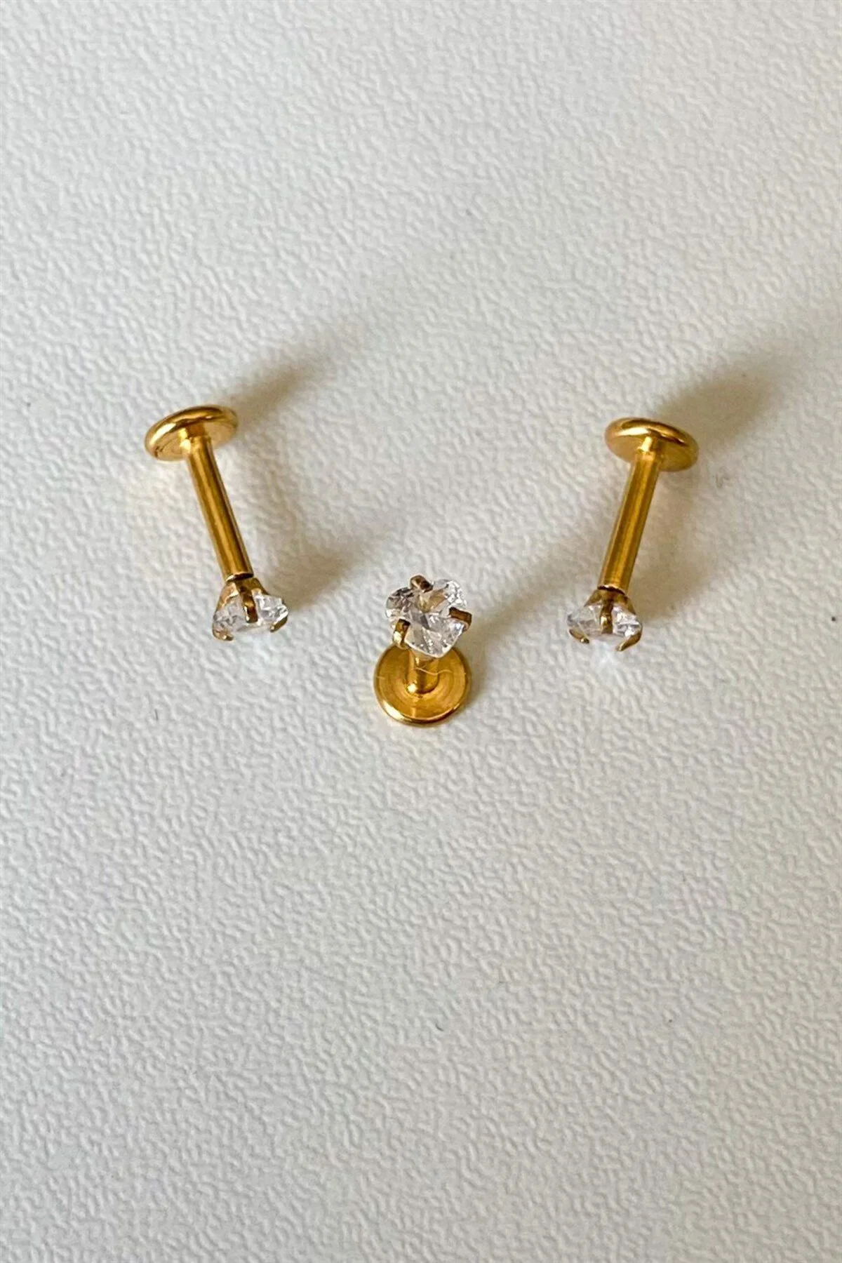 Kalpli Tektaş Piercing | Cerrahi Çelik